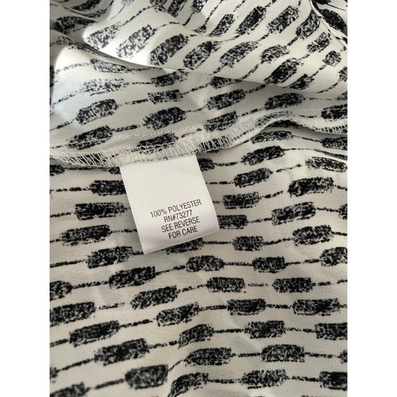 Candies black and white long sleeve button down size small - Picture 4 of 4